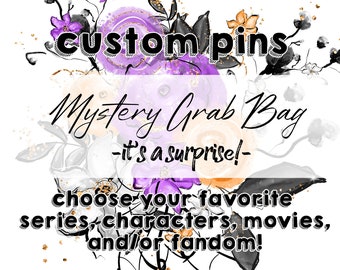 Mystery Grab Bag, Horror, Anime, Movies, Show Charcters Fandom Pins, Magnets, Badges Icon Cult Classic