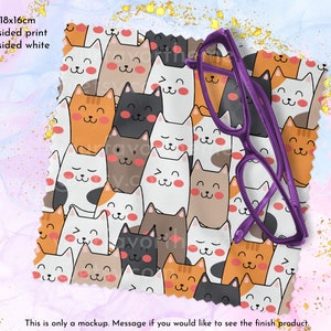 Cute Cat Lens Cloth, Animal Glass Cleaning Cloth