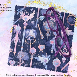 Anime Sakura Cute Lens Cloth, Glass Cleaning Cloth | Pink Microfiber Cloth