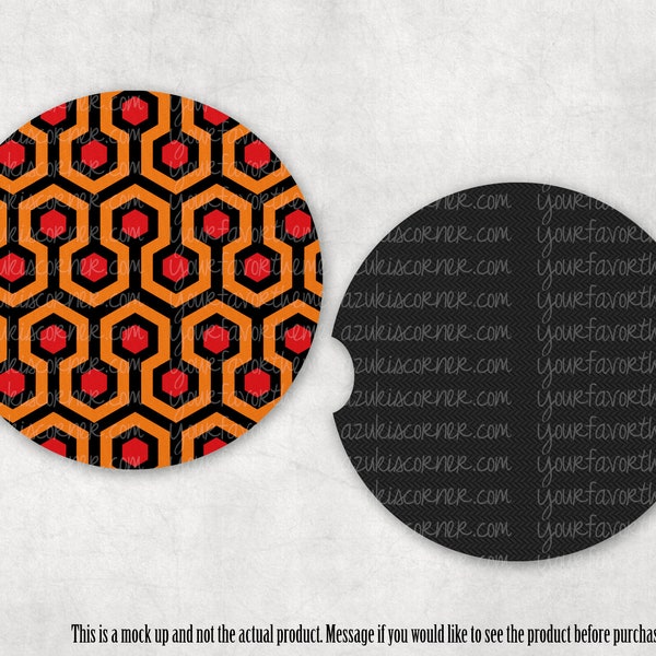 Horror Movies Car Coasters, Horror Coaster, Classic Horror Movie, Overlook Hotel Carpet