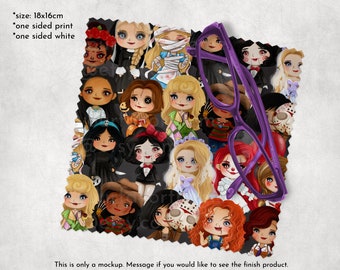 Horror Princess Lens Cloth, Halloween Mash Up Lens Cloth Glass Cleaning Cloth Cute (LC03)