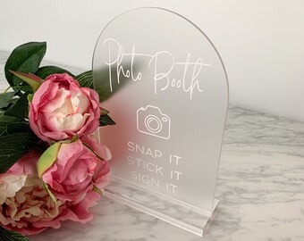 Personalised A5 Clear Frosted Acrylic Sign | Wedding | Engagement | Cards & Well Wishes | Guest Book | Wishing Well | Bar Menu | Photo
