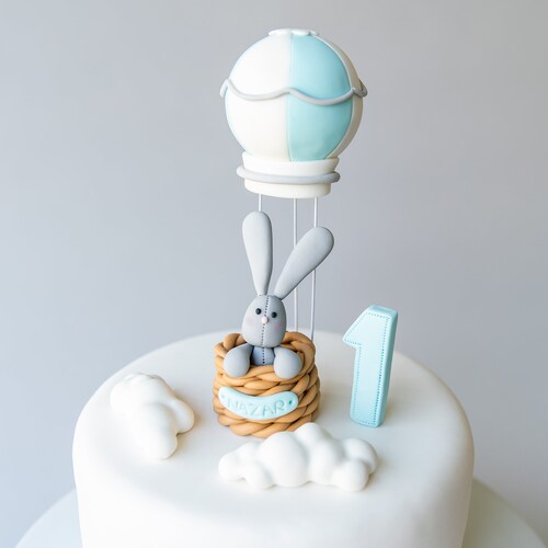 Bear in Hot Air Balloon Cake Topper Etsy