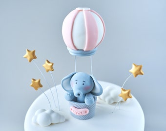 Decorations Cake Toppers Maison Et Jardin Comestible Rose Bleu Baby Elephant Ballons Uk Pate De Sucre Bebe Elephant Ballons Serengetisafarimarathon Or Tz