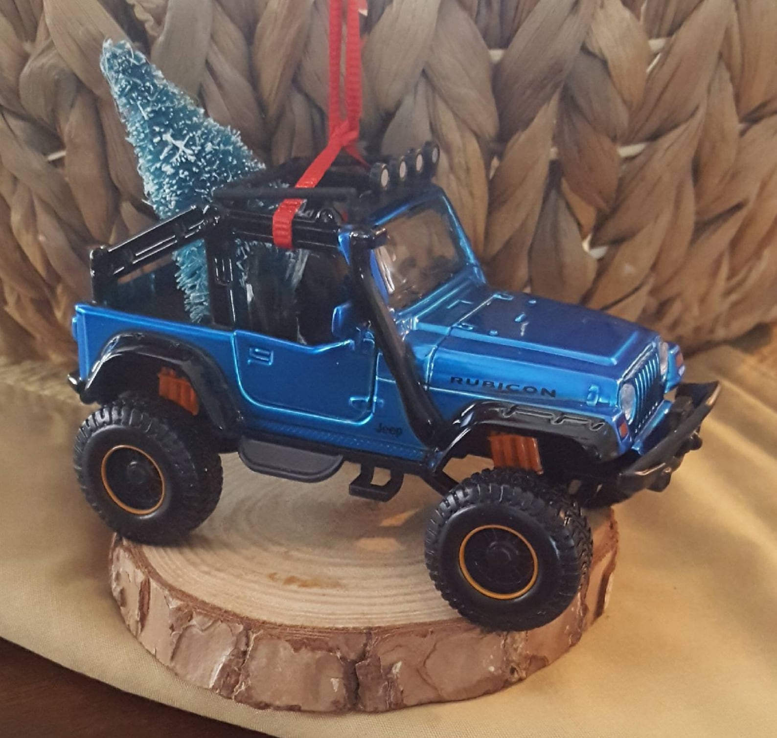 Jeep Wrangler TJ Christmas Ornament With Tree Etsy
