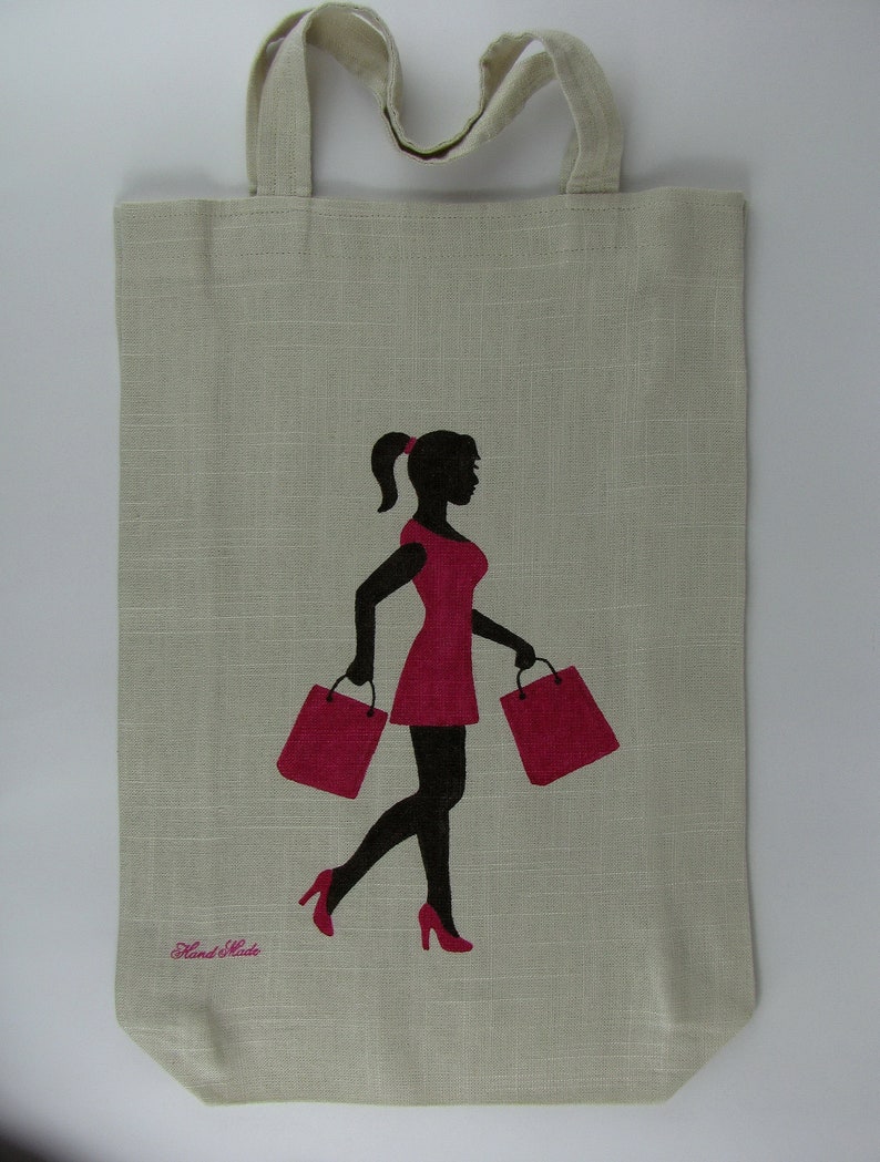 Market Bag with a print body positive art