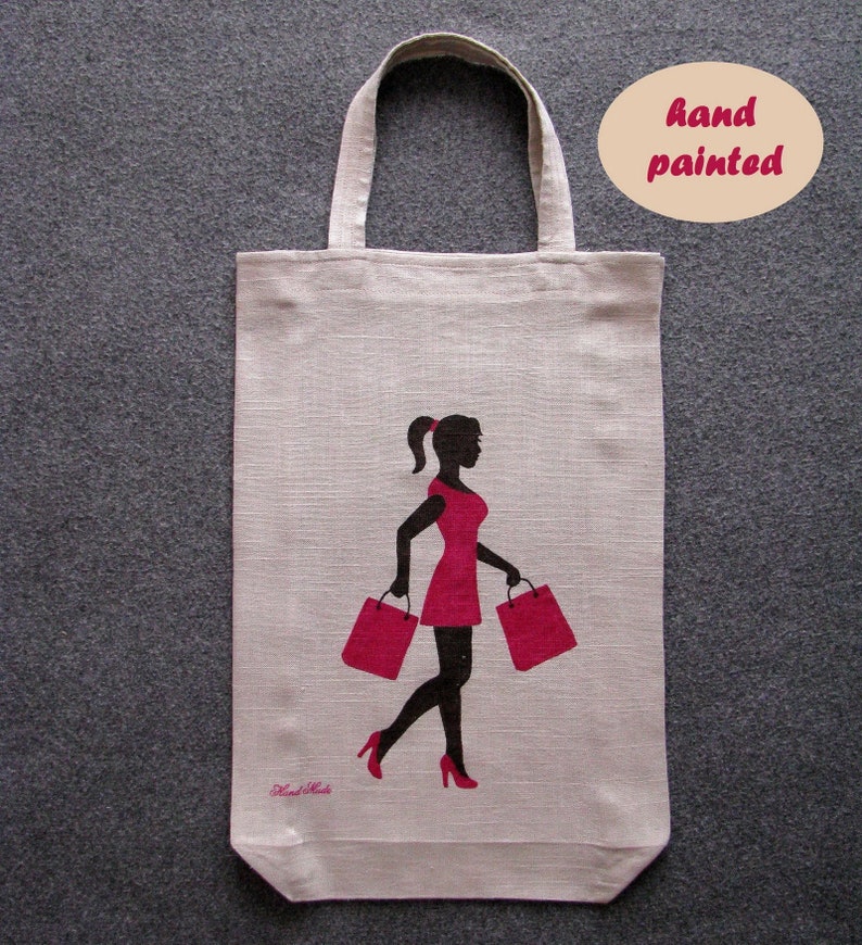 Market Bag with a print body positive art