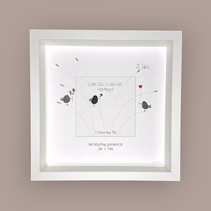 Piedra con inscripción manuscrita - Es maravilloso que existas - personalizada con el texto que desees - Sparrow Gang - Regalo - Cumpleaños - Aniversario -