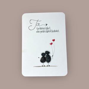 Karte handgeschrieben - JA - Hochzeit - PERSONALISIERT - Geschenk - Ehe - Paar - Wedding - Familie - Liebe - Herz