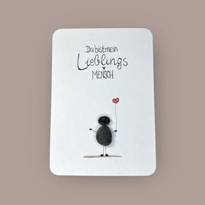 Karte handgeschrieben - Lieblingsmensch - PERSONALISIERT - Liebe - Geschenk - Valentinstag - Freundschaft - Ich liebe Dich – Partnerschaft