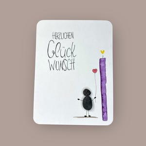 Karte handgeschrieben - Herzlichen Glückwunsch - PERSONALISIERT - Happy Birthday - Geschenk - Geburtstag - Freundschaft - Familie - Prüfung