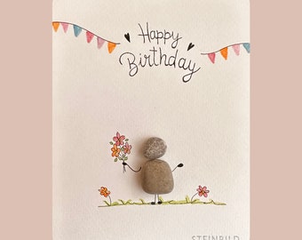 Karte - Happy Birthday - Glücksbringer - Geschenk - Mitbringsel - Geburtstag - Liebe - Überraschung - Freundschaft - ohne Personalisierung