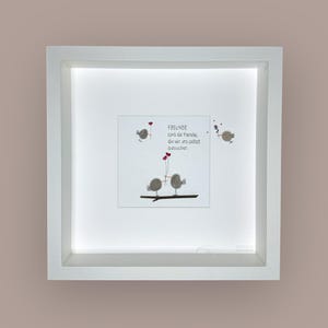 Stone picture handwritten - FRIENDS are the family ... - SPATZENBANDE - Wedding - Love - Couple - Friendship - Gift - Reed - Heart