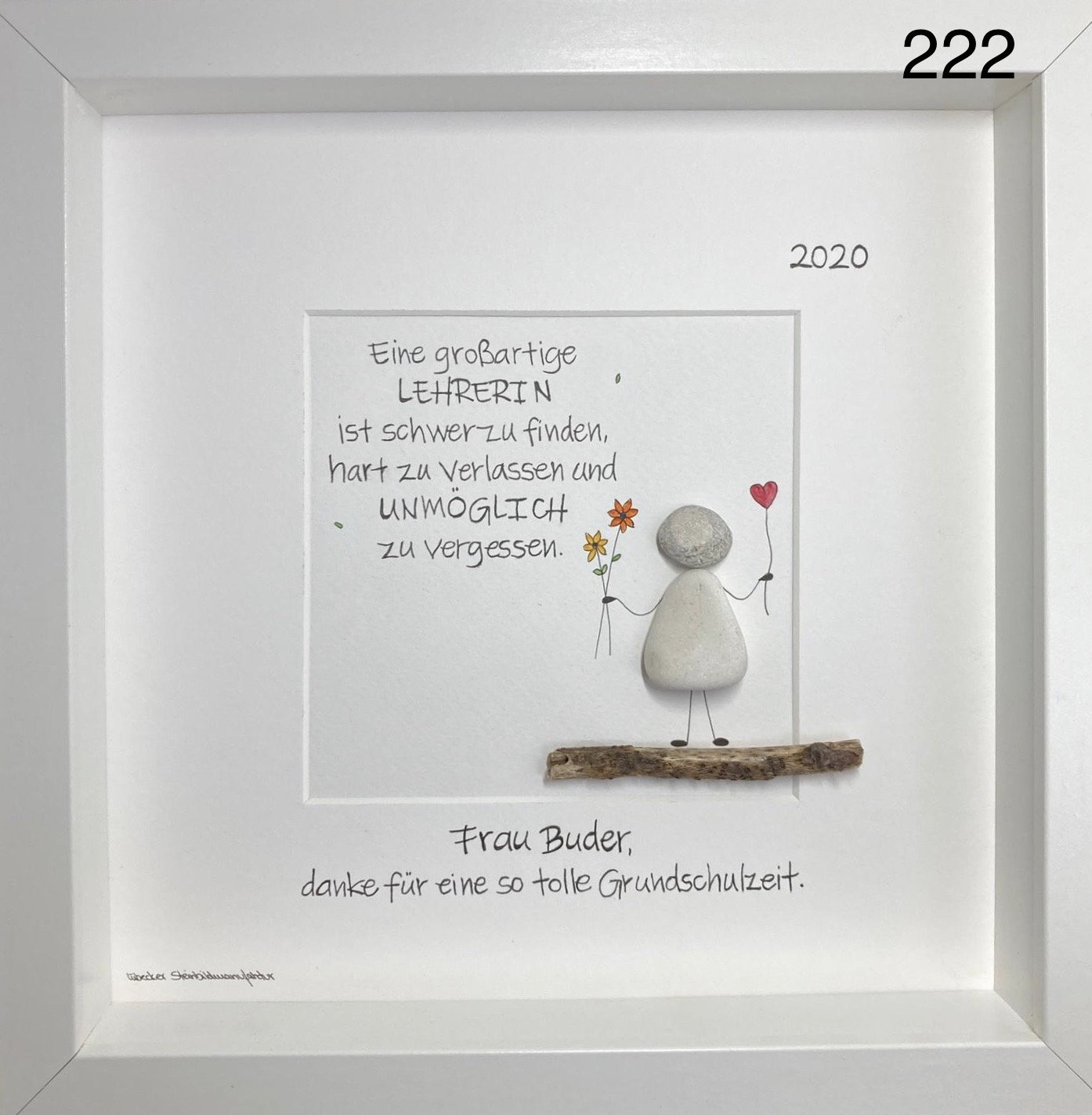 Stone picture D222 "A great teacher is hard to find..."