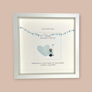 Steinbild handgeschrieben - Sternenkind - Trauer - Beerdigung - Engel - Sterne - Sohn - Tochter - Baby - Geschenk - Erinnerung - Familie -