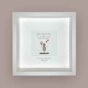 Handwritten stone image - get well soon - illness - recovery - cold - colleague - friend - work - flower - health