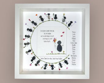 Handwritten stone picture - The best teachers are the ... - PERSONALIZED - Favorite teacher - School fund - Farewell - School - Gift