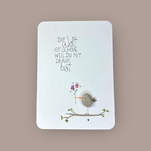 Karte handgeschrieben - Freundschaft - PERSONALISIERT - Lieblingsmensch - Geschenk - Geburtstag - SPATZENBANDE - Herzlichen Glückwunsch