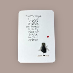 Karte handgeschrieben - Engel - Schutzengel - PERSONALISIERT - Geschenk - Konfirmation - Kommunion - Taufe - Geburt - Kirche - Glück