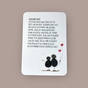 Karte handgeschrieben - Ich liebe Dich - PERSONALISIERT - Geschenk - Paar- Valentinstag - Freundschaft - Lieblingsmensch - Partnerschaft