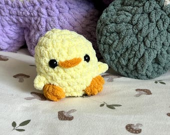 Handmade Crochet Yellow Chick: Easter Decor, Desk Companion (2.5 inch)
