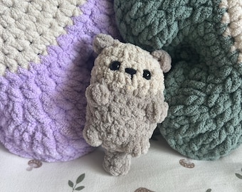 Handmade Crochet Otter Plushie: Adorable Stuffed Animal Decor