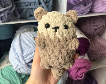 Handmade Crochet Otter Plushie: Adorable Stuffed Animal Decor