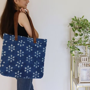 KURASHI+Ki BAG L Indigo（ショッピングトート・インディゴ