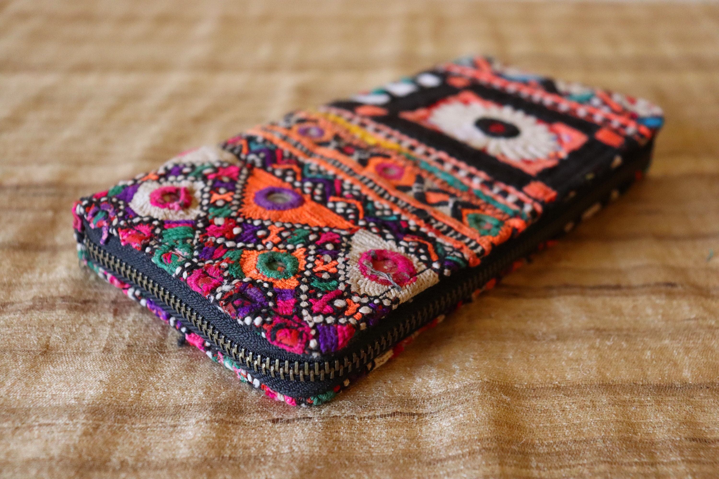 Boho wallet Women's wallet Fabric wallet Boho clutch Etsy