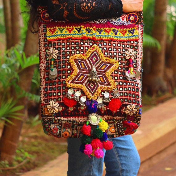 Banjara Bag Vintage Boho Ethnic Tribal Gypsy Indian Women's Shoulder Bag  Purse 4