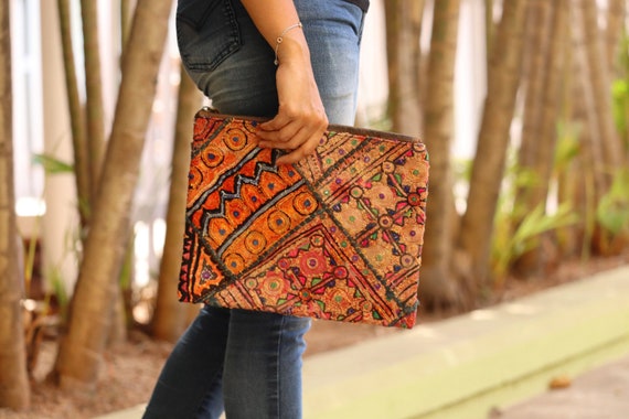 Clutch de tela plana para mujer Clutch de tela casual Clutch