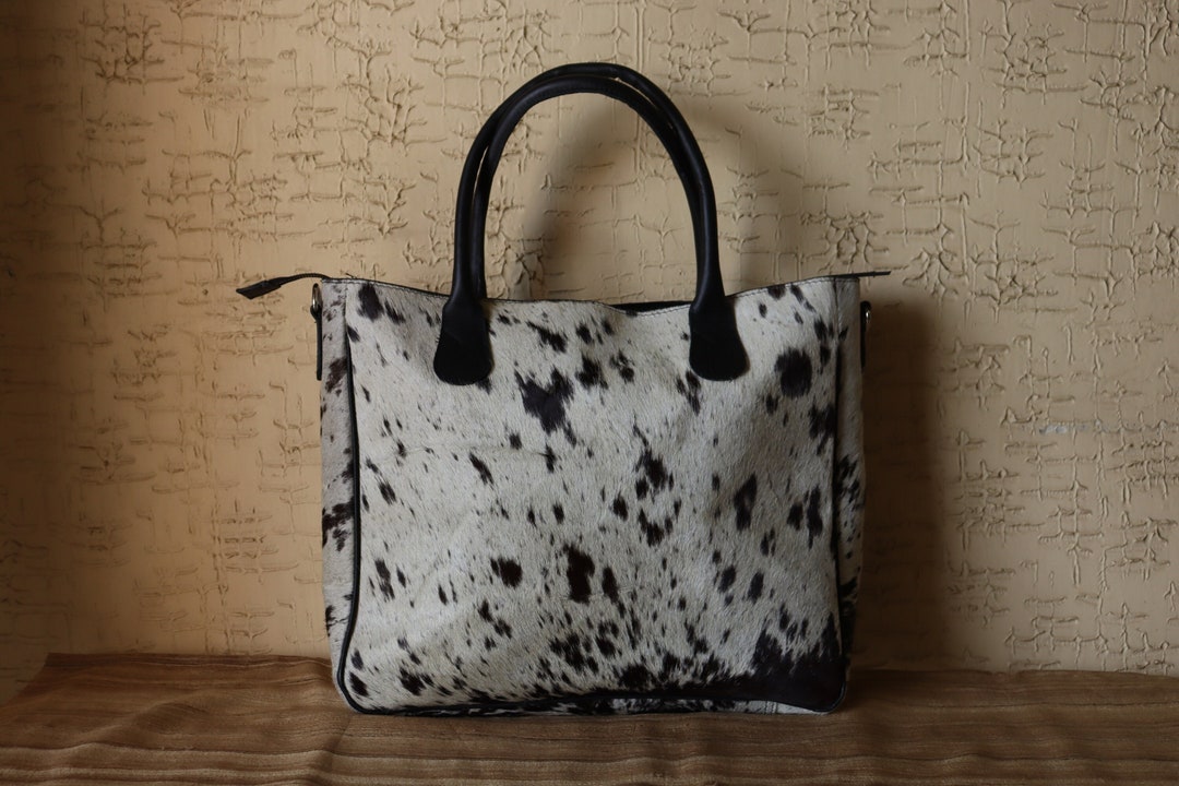 Bison Ridge Hair-On Hide Tote Bag