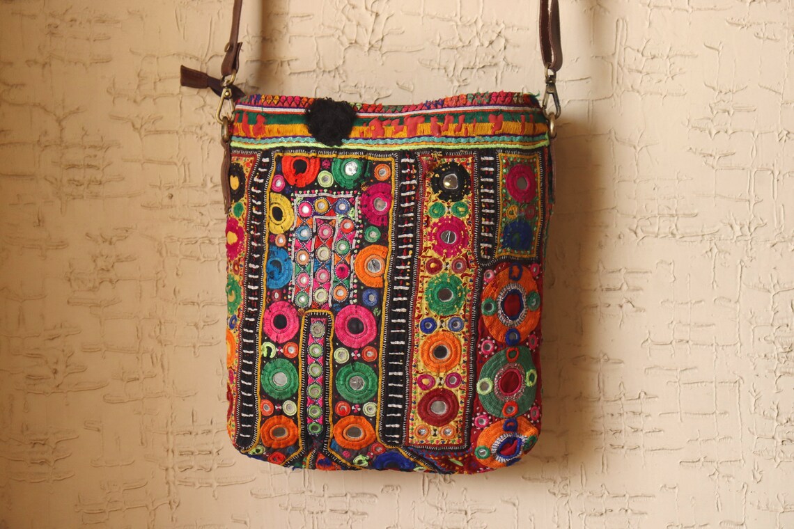 Gypsy casual Sling Bag Everyday bag Vintage Boho Crossbody Etsy
