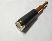 9 quot Brass Telescope nautical Hand held marine vintage spyglass Handmade Replica Telescope