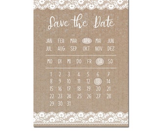 50 Save the Data Cards, Save the Date Cards, Invitation, Invitation Cards, Appointment Announcement, Invitation Wedding, Invitation Birthday