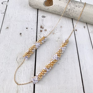 Gioielli di carta, collana donna a catena, gioielli ecofriendly