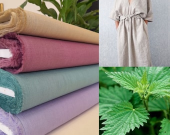 Ramie fabric/ Natural fabric/ fabric from nettle/ by fabric/looks like linen fabric/