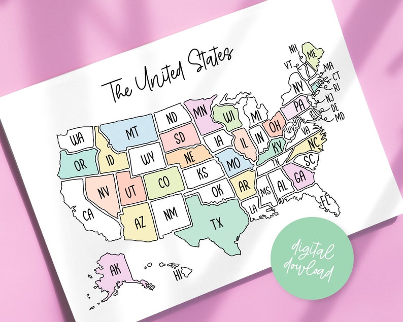The United States Map Printable - Il 794xN.4752007649 Cb8k 