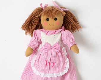 personalised traditional dress rag doll