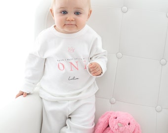 first birthday pajamas girl