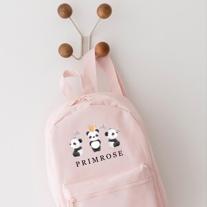 Sac à dos personnalisé en panda - Sac à dos-cartable - Tout-petits - Rentrée des enfants - Sac de chambre d'enfant - Sac de bébé - Filles - Enfants - Joli panda