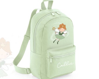 Personalised Children's Rucksack backpack school bag toddlers' children's back to school Fairy