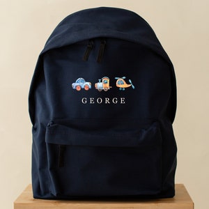 Sac à dos personnalisé pour voiture, train, hélicoptère, sac à dos à la mode, design subtil, disponible en deux tailles, loisirs, clubs