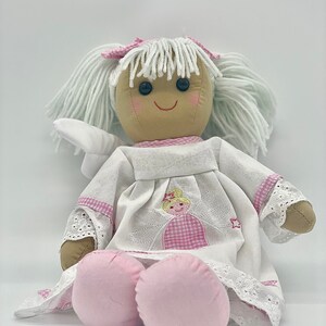 Personalised Embroidered Christmas Angel Rag Doll Name Baby Gifts Teddy Custom Girls Boys Presents Christmas Birthday