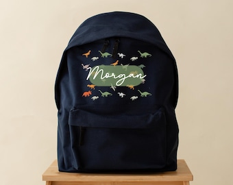 Personalised Dinosaur Backpack Set - Back to school Set - Boys Rucksack Girls Dinosaur Rucksack - Dinosaur Lunch Bag - Dinosaur Bags Kids