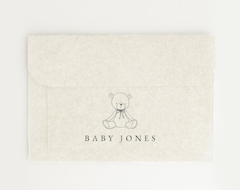 personalised baby journey document folder - pregnancy notes new baby IVF journey paper file