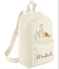 Personalised Backpack Rucksack Safari school bag toddlers children's back to school Nursery bag Baby Bag Safari Animals product logo