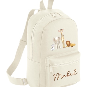 Sac à dos personnalisé Sac à dos Safari pour la rentrée des tout-petits Sac pour bébé Sac pour bébé Animaux de safari