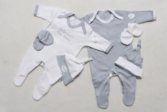 newborn baby grow set