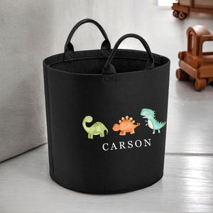 Personalised Dinosaurs children&#39;s Storage , Toy tub, storage basket, Toy box, Baby shower gift, baby Nursery, animals, blanket box